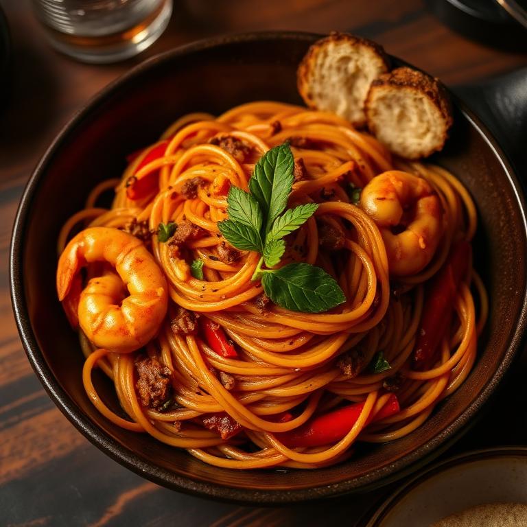 Suya Cream Pasta